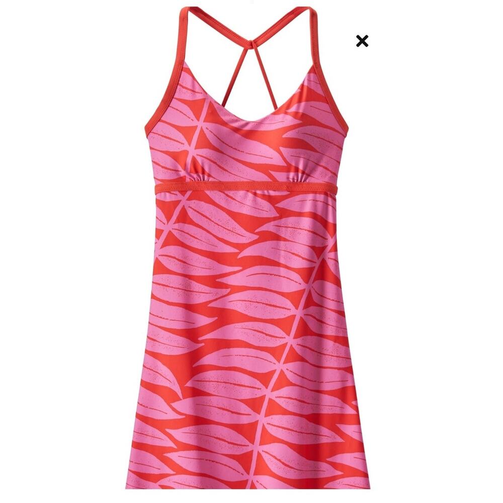 Patagonia Sundown Sally Dress Size Small Pink Travel Swim Halter Tropical